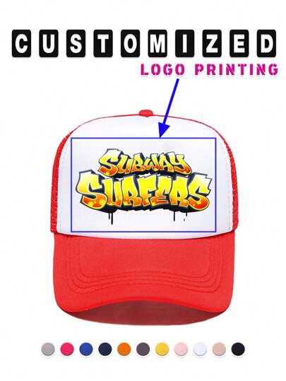 [Customized] 1Pc Unisex Personalized Text Name Logo Image Printed Dad Hat, Summer Sunscreen Baseball Cap, Father's Day Mother's Day Gift, Suitable For Daily Wear