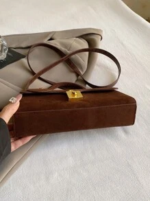 Túi xách nữ 2024 Túi đeo chéo vai vuông nhỏ đa năng họa tiết mờ Túi xách nữ 2024 mới thu đông - Cà phê nâu - Xem 9