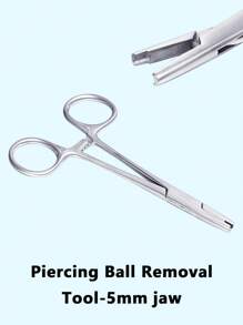 316L不锈钢专业穿刺钳，穿刺饰品更换工具，穿刺杠铃钳，穿刺球取出工具 - 3mm钳口，医用钢人体饰品球固定取出器，可松紧皮下锚钉钳，鼻中隔唇钉耳环钳，鼻中隔夹，轻松更换软骨鼻钉、唇钉和耳钉穿刺饰品