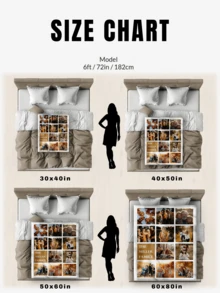 1 chiếc chăn in ảnh vải nỉ tùy chỉnh cho giường, chăn cá nhân hóa có chữ/ảnh, chăn phủ cá nhân hóa, ghế sofa phòng khách đa năng cắm trại ngoài trời bãi biển cho thú cưng, chăn ghép ảnh, chăn gia đình, chăn ga gối đệm in ảnh gia đình/thú cưng/cặp đôi cá nhân hóa, quà tặng Giáng sinh cá nhân hóa, quà tặng Ngày của Mẹ/Ngày của Cha, quà tặng gia đình, quà tặng đám cưới, quà tặng sinh nhật, quà tặng cho bạn bè, quà tặng cho cô ấy - Nhiều màu - Xem 8