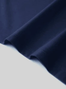 Áo thun nam tay ngắn rộng rãi theo phong cách bạn trai cá nhân hóa, cá nhân hóa bằng văn bản của riêng bạn Áo phông tùy chỉnh để thiết kế áo phông cho tiệc tùng, nhóm, cặp đôi phù hợp, đồng phục công sở, gia đình - Màu xanh hải quân - Xem 7