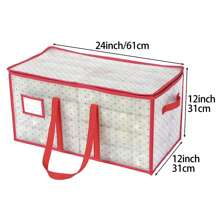 Hộp đựng đồ trang trí Giáng sinh 1 mảnh - Đựng được 128 đồ trang trí Khóa kéo 2 mặt - Hộp đựng đồ trang trí Giáng sinh bằng nhựa dẻo - Ngăn hình khối 3 inch, Dùng cho Ngày của Mẹ, Quà tặng phù dâu, Quà tặng tốt nghiệp, Quà tặng sinh nhật, Quà tặng đám cưới - Nhiều màu - Xem 3