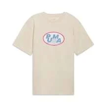 | Camiseta de logo Expedin de los CLÁSICOS de  para hombres - Nieve alpina/azul - Ver 1