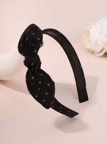 1/3 件纯色法兰绒蝴蝶结头带，条纹面料防滑头巾，优雅头饰，适合日常佩戴，秋冬，发带，发箍，发饰头带 - 彩色 - 查看 20