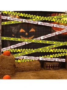 1 cái Dải cảnh báo Halloween Đai cách ly Trang trí tiệc ngày lễ Đai cảnh báo bảo vệ Đầu lâu Đai từ tính Mùa thu Mùa thu, Giáng sinh - Nhiều màu - Xem 8