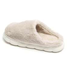 Teddy Bear Head Slippers - Soft And Warm Home Slippers - Khaki - View 3