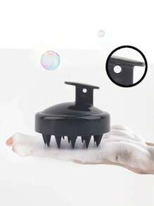 1PC Bàn chải massage da đầu, Dụng cụ gội đầu bằng rơm lúa mì, Bàn chải tóc bằng silicon, Bàn chải massage & làm sạch da đầu, Tẩy tế bào chết cho da đầu, Dụng cụ loại bỏ gàu, Phù hợp cho cả nam và nữ - Nhiều màu - Xem 2