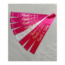 Set de 7 bandas para fiesta de despedida de soltera, banda de "Novia" y bandas de "Equipo de novia", bandas únicas para novia y damas de honor para fiesta de despedida de soltera - Multicolor - Ver 11