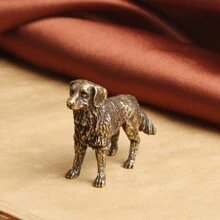 1pc Brass Mini Animal Figurine, Metal Craft Decor, Miniature Landscape Accessory, Gift Birthday Gifts Graduation