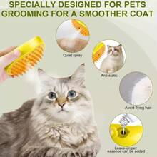 Cepillo de Vapor para Gatos, Cepillo para Gato con Vapor 3 en 1