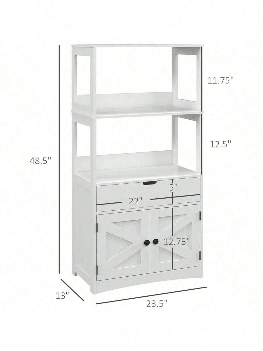 Farmhouse Bathroom Floor Linen Bathroom Storage