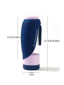 1 bình nước cho chó nâng cấp, bình đựng nước di động cho chó mèo chó con có cốc uống nước và hộp đựng thức ăn chống rò rỉ khi đi bộ ngoài trời, du lịch, đi bộ đường dài - Nhiều màu - Xem 13