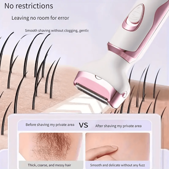 Ny 4-i-1 multifunktions elektrisk rakapparat, bärbar uppladdningsbar elektrisk ansiktshårtrimmer med 4 huvuden, elektrisk skönhetsrakapparat för kvinnor för ansikte, näsa, ben, armhålor, skötselverktyg, perfekt för halloween, julklappar