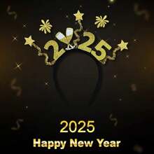 2025 新年烟花头带，时尚弹性发饰，适合节日庆祝和拍照道具 - 彩色 - 查看 9