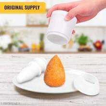 1pc Rice Ball And Meatball Maker Set - Sushi And Meatball Molding Tool - Japanese Bento Accessories Kitchen Tool - Round And Pointed Mold Kit - White - View 5