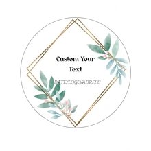 100 PCS Custom Multiple Use Round Stickers, Printed Favor Stickers, Personalized Stickers For Wedding Party, Anniversary