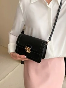 Women Solid Color Mini Crossbody Bag, Fashion For Daily Commute