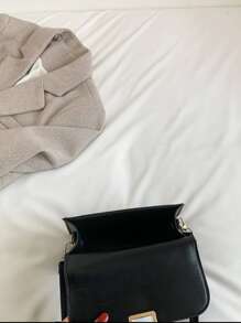 Women Solid Color Mini Crossbody Bag, Fashion For Daily Commute
