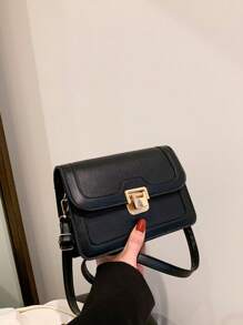 Women Solid Color Mini Crossbody Bag, Fashion For Daily Commute