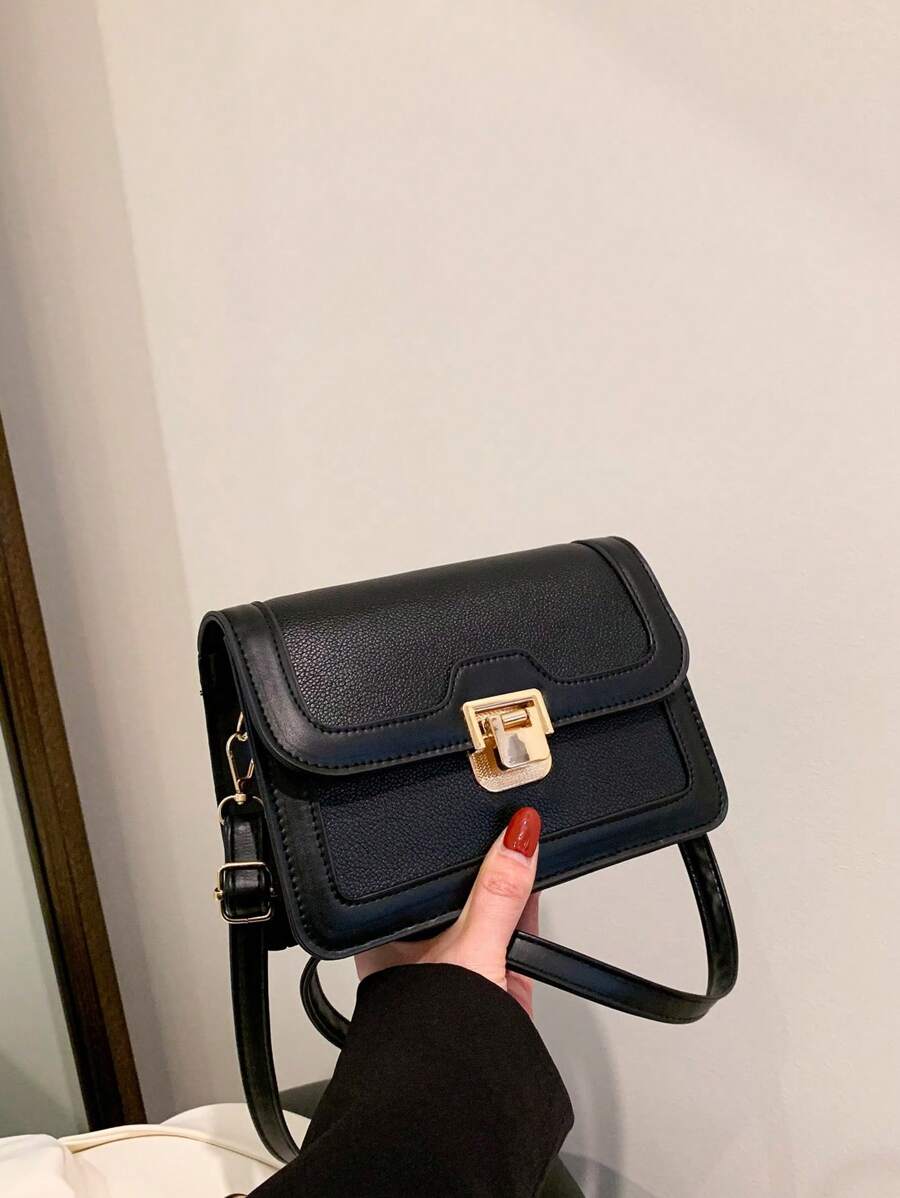 Women Solid Color Mini Crossbody Bag, Fashion For Daily Commute