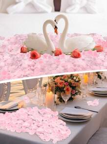 100 cái/500 cái Ngày lễ tình nhân Cánh hoa nhân tạo cưới Confetti, Trang trí tiệc cưới, Ngày lễ tình nhân, Quà tặng - Đỏ - Xem 7