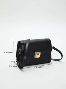 Women Solid Color Mini Crossbody Bag, Fashion For Daily Commute