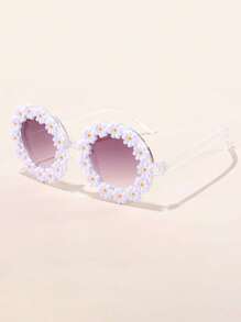 1 PC Kids' Cute Daisy Flower Decorated Fashion Glasses