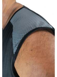 Machão Dry-Fit Plus Size Shoulder Detail - 白色 - 查看 4