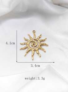 1pc Stainless Steel INS Style Classic Chic Versatile Hollow Pendant, DIY Jewelry Accessory - Hip Hop - View 10