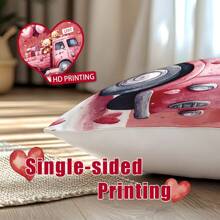 1 vỏ gối in hình xe tải màu hồng ngày lễ tình nhân 17,7*17,7in (45*45cm) (in một mặt), vỏ gối trang trí nhà cho giường, ghế sofa, giường ban ngày, thích hợp sử dụng hàng ngày hoặc tự sử dụng tối giản cao cấp, phòng khách, phòng ngủ - xe tải nền móng - Xem 10