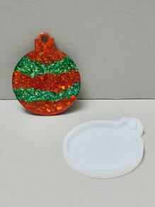 1 件圆形吊坠环氧树脂模具手工饰品钥匙扣项链硅胶模具石膏香薰石家居装饰圣诞 DIY 模具 - mold - 查看 15