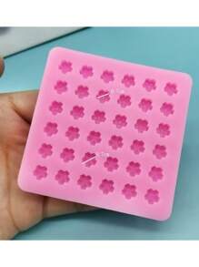 1 件全新迷你 36 腔樱花形硅胶模具、DIY 蜡封印章、翻糖蛋糕装饰模具