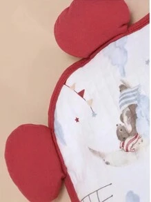 1pc Soft Newborn Swaddle Wrap Blanket, Baby Outdoor Windproof Stroller Cover Love Valentine
