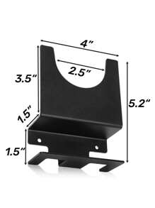2 pièces Support mural pour polisseuse/meuleuse d'angle, convient pour une meuleuse d'angle/polisseuse/tronçonneuse de 5 pouces, avec organiseur de câbles, pour le rangement vertical des outils