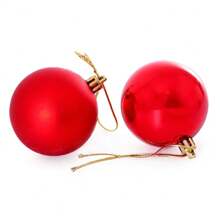 Kit 12 Hanging Ornaments For Christmas Tree Red Shiny And Matte Christmas Balls - Wincy - Nhiều màu - Xem 4