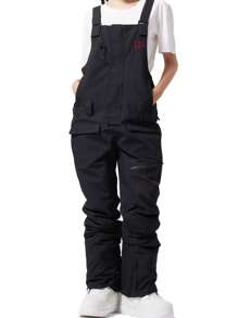 Joitial Snow 女士 Ancora 滑雪背带裤 滑雪裤 滑雪服 滑雪装备 - 黑色 - 查看 3