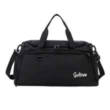 Waterproof Travel Bag Gym Fitness Bag - Black - View 2