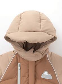Balabala Baby Long Down Coat Outdoor Warm Winter Fashion 2024