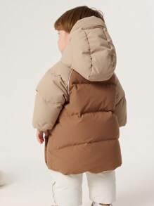Balabala Baby Long Down Coat Outdoor Warm Winter Fashion 2024