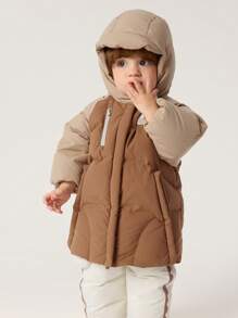 Balabala Baby Long Down Coat Outdoor Warm Winter Fashion 2024