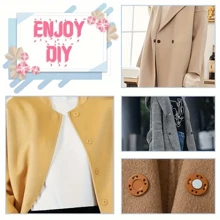 5/10 对强磁性缝纫按扣，隐形磁性纽扣，适用于口袋、缝纫、工艺品、手袋、衣服、DIY 项目 - 彩色 - 查看 7