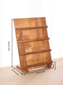 1 件木制可拆卸耳环卡展示架 - 大容量耳环展示架，适用于耳环和耳钉，非常适合台面和展位展示返校