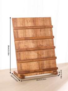 1 件木制可拆卸耳环卡展示架 - 大容量耳环展示架，适用于耳环和耳钉，非常适合台面和展位展示返校