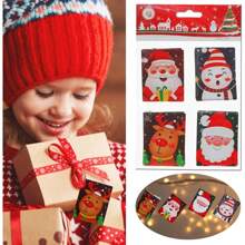 8 张圣诞树装饰卡 圣诞贺卡 信封 迷你圣诞卡 空白便条卡 圣诞树许愿卡 圣诞快乐贺卡 圣诞节（迷彩，均码） - 彩色 - 查看 2