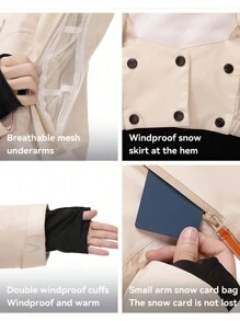 VECTOR MOTION Hooded Ski Jacket, , Padded, Water-Resistant, Windproof, Abrasion-Resistant, Breathable, Stretchy, SORONA Bio-, Single/Dual Layered Ski Gear Ski Outfits