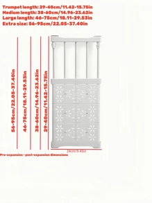 1pc Closet Divider, Space Saving Adjustable Closet Organizer - Easy To Install Retractable Shelves, Multiple Sizes, Adjustable Closet Divider, Retractable Closet Storage Shelf, Dorm Room Storage Divider, No Drilling Installation, For Closet And Storage Expansion,