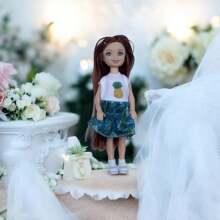 1 peça/2 peças de mini boneca de casal de 14 cm/5,5", acompanha roupas e sapatos de boneca, fantasia de festa para adultos, acessórios para boneca, presente de aniversário, Dia das Mães, presente de Natal, ótimo como lembrancinha de casamento. (Observação: o padrão de algumas roupas pode ser enviado aleatoriamente, mas o estilo é o mesmo.)