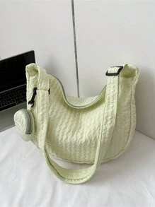 1 chiếc túi đeo chéo đơn giản, giản dị, thời trang mới, thích hợp cho hoạt động ngoài trời, đi làm hàng ngày, du lịch và các dịp khác - Nhiều màu - Xem 11