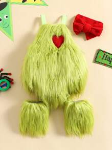 Baby Girls Bodysuits - Green - View 2
