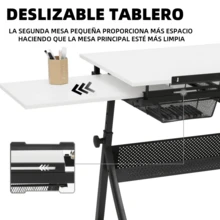 Restirador Profesional 96x60cm Arquitectura Dibujo + Banco - Negro - Ver 3